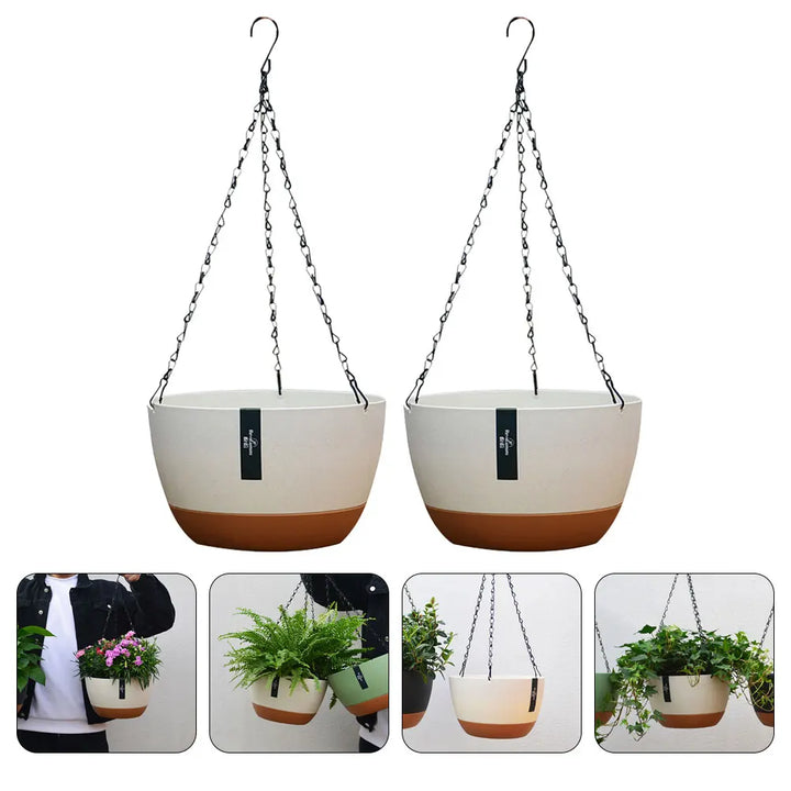 BowLift | Floranta Hanging Planter Set | Robust & Stylish | For Balcony, Garden & Indoors