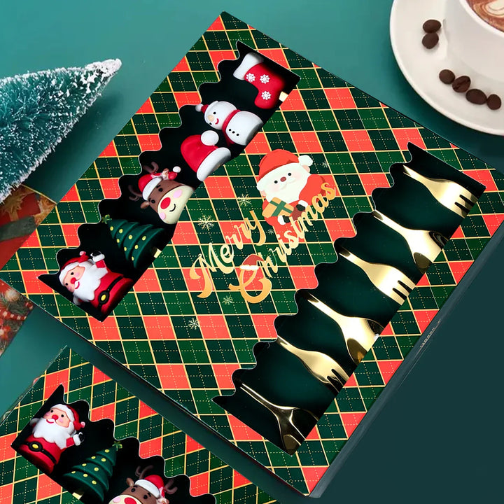 BowLift | FeestelijkeKlassiekers | Exquisite Christmas Cutlery Set