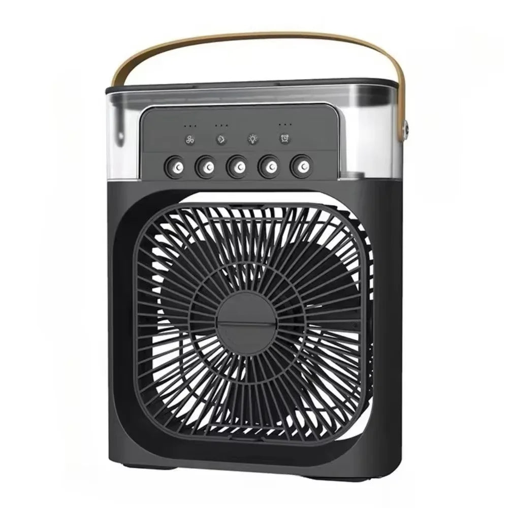 BowLift | Auronix Mini Air Cooler | 3-in-1 Fan with LED & Humidifier | USB | 600ml Tank