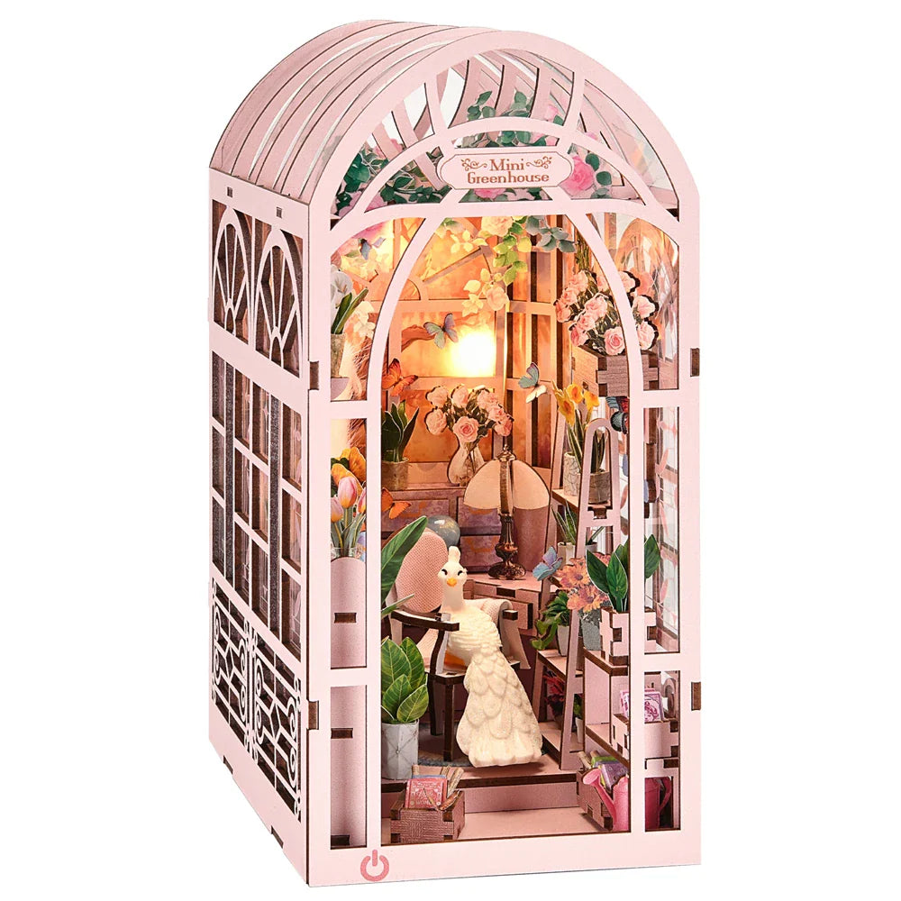 BowLift | SoleCaffè DIY Book Nook | Miniature Coffee House 3D Wood Kit | With LED Lighting | Creative Bookshelf Diorama & Gift Idea