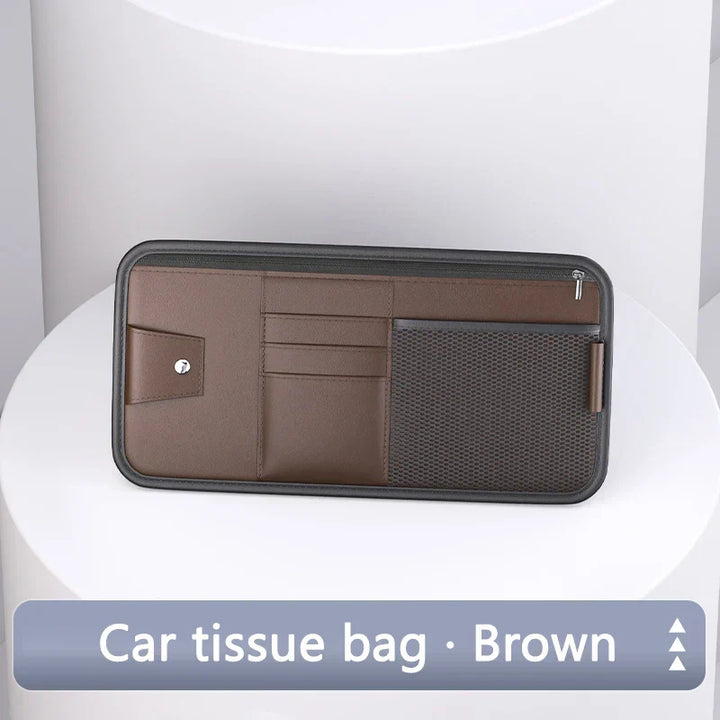BowLift | Carvisto OrganizePro Sunshade Organizer | Multifunctional | PU Leather | Quickly Assembled
