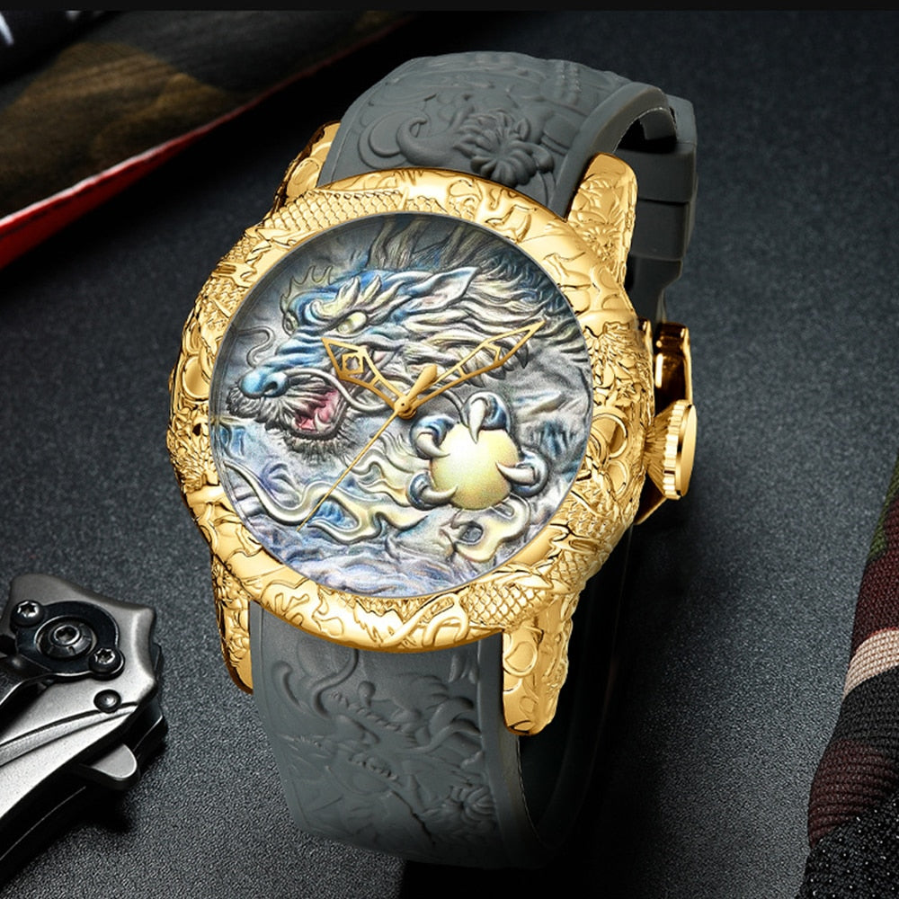 BowLift | Ancient Dragon Heart Design Quartz Watch