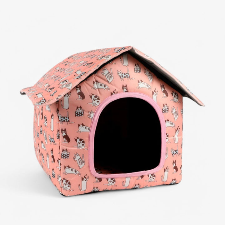 Weatherproof Animal House "CozyNest" for Cats and Small Dogs | Bowlift