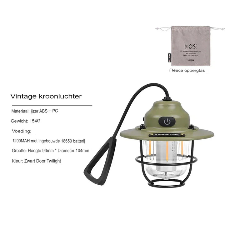 Retro Rechargeable LED Lantern for Adventures Bowlift