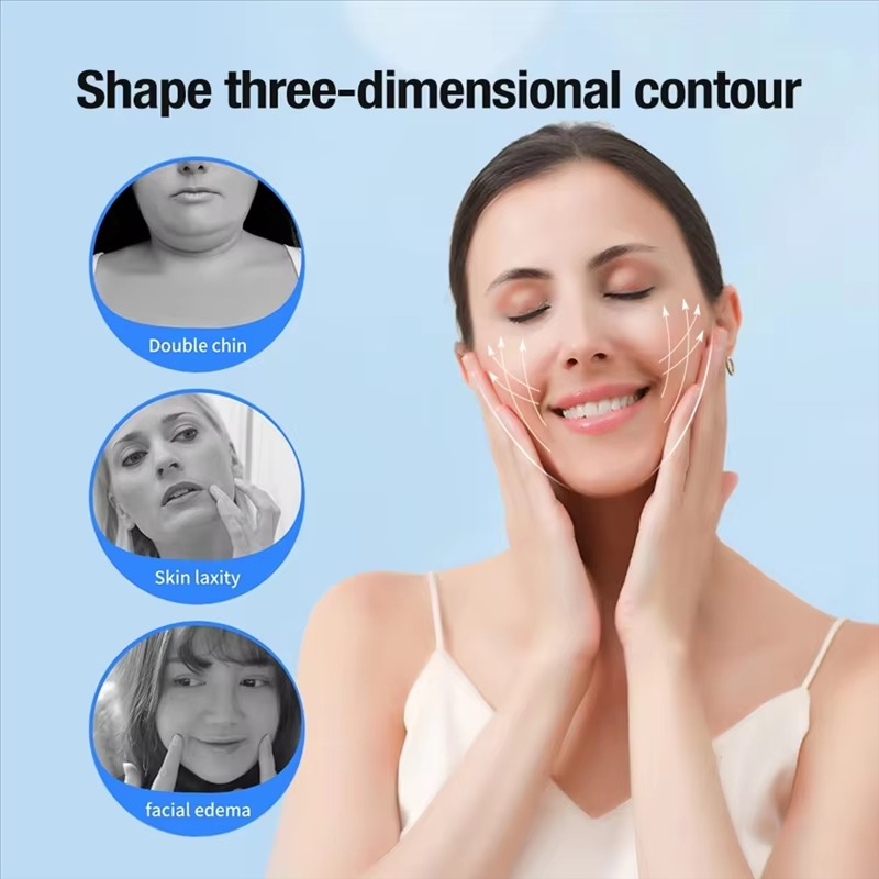 BowLift | Face Slimming Device EMS Microcurrent Sculpting Vibrating Belt with Heat Compress for Personal Care
