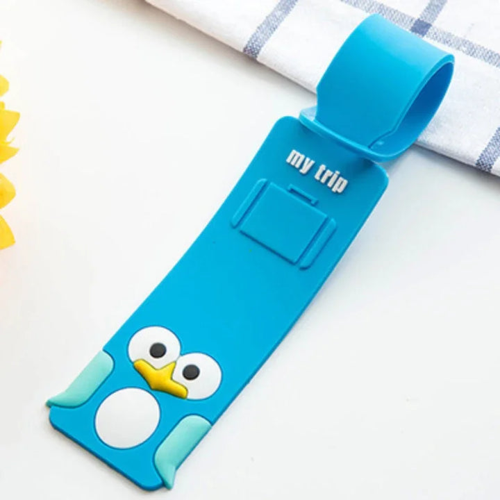 BowLift | Taggidoo Silicone Luggage Tag with Animal Design | Address Label for Travel & Luggage | Boarding Tag for Suitcases & Bags