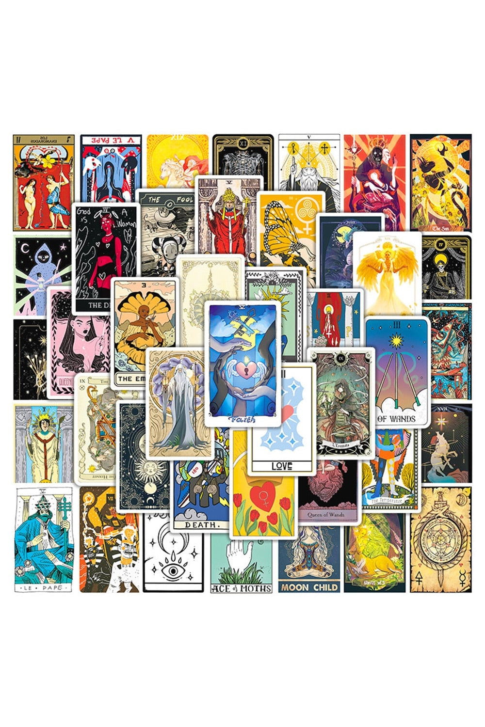 Tarot card sticker pack | Bowlift