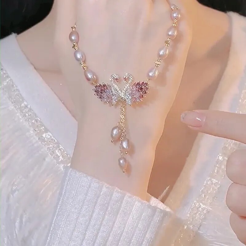 BowLift | Swan Love Charming Pendant Necklace