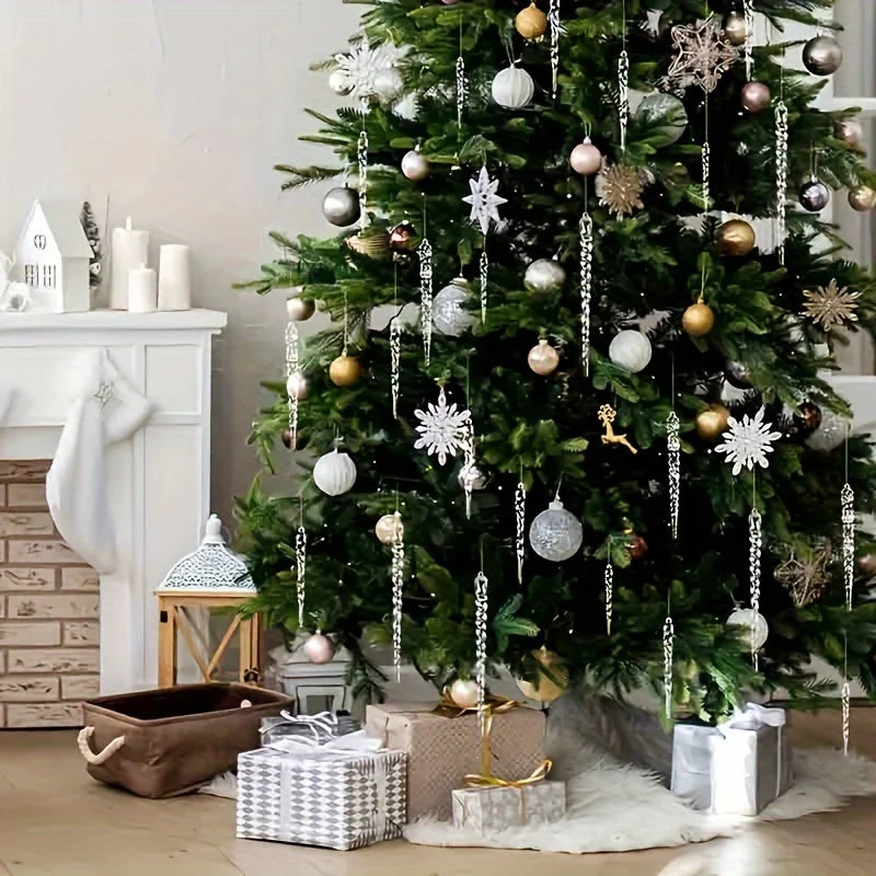 BowLift | WinterGlans | Premium Crystal Clear Christmas Decorations Set