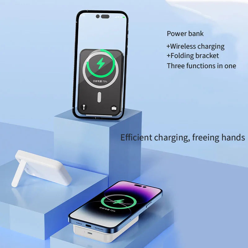 BowLift | Magnetic Wireless Power Bank with Kickstand