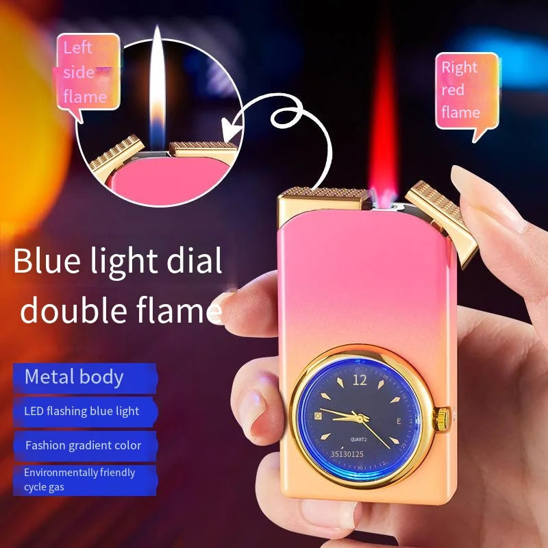 Creative Dual Fire Gradient Color Lighter Watch | Bowlift