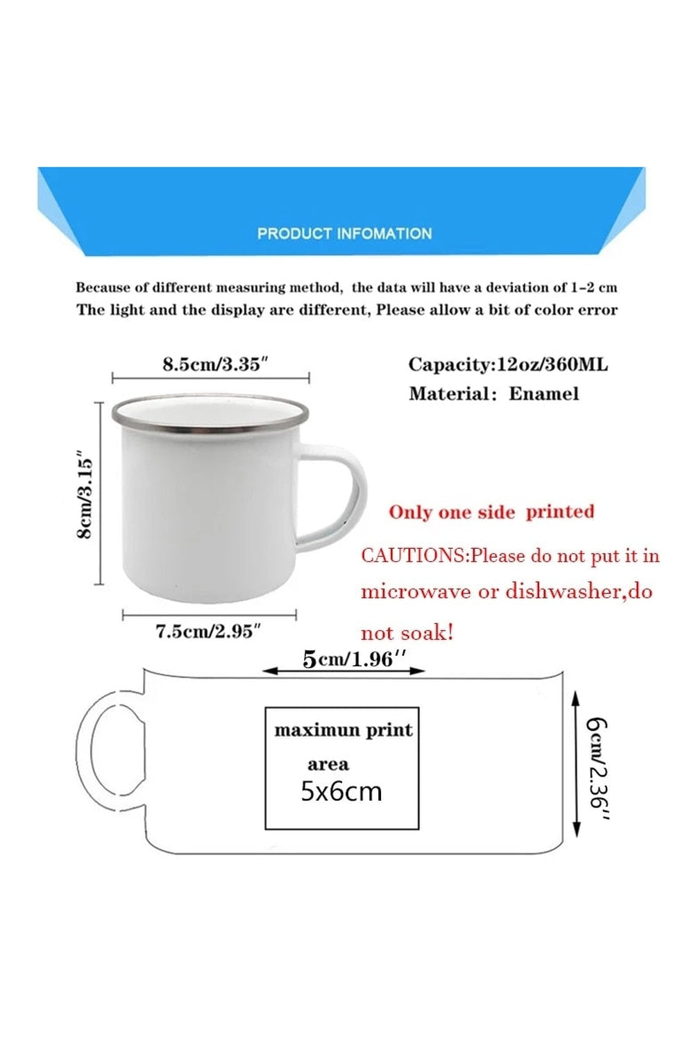 Life Themes Enamel Cup | Bowlift