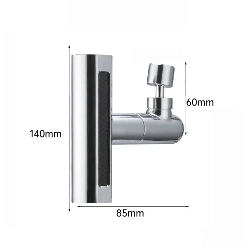 BowLift | RainFlow kitchen faucet - Chrome sink faucet with 4 water settings