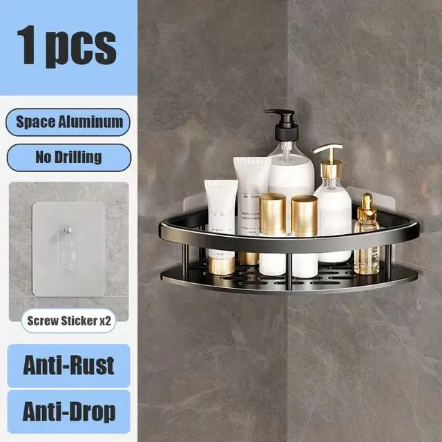 Shower shelf without drilling aluminum | Bowlift