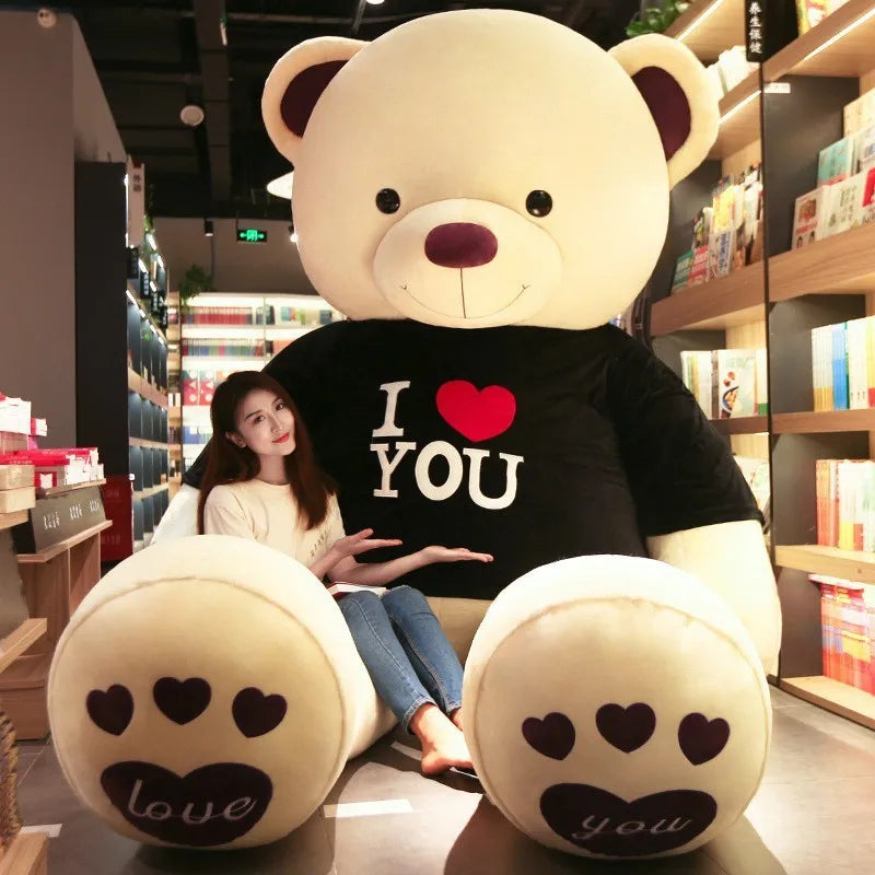 Giant Plush Bear with Soft Short-Plush Filling