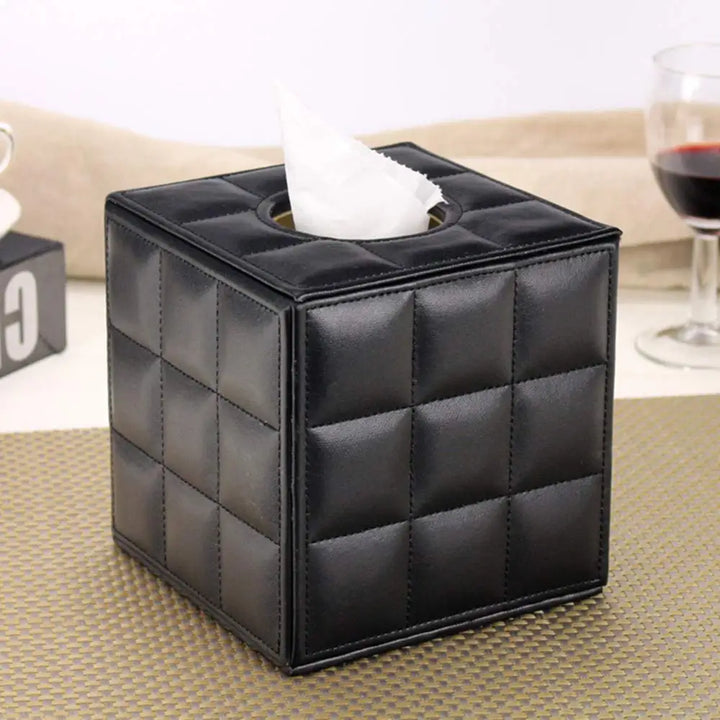 Stylish Light Luxury Leather Tissue Box For Coffee Table Dining Room Table Napkin Dispenser For Office Desktop Living Room Nordic Home Decor Accessories For Modern Living | Bowlift