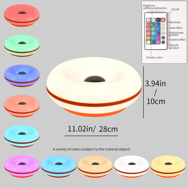 BowLift | Table lamp Luminoro Bauhaus | USB & Touch | RGB 16 colors with remote control | Ambient light for living & bedroom