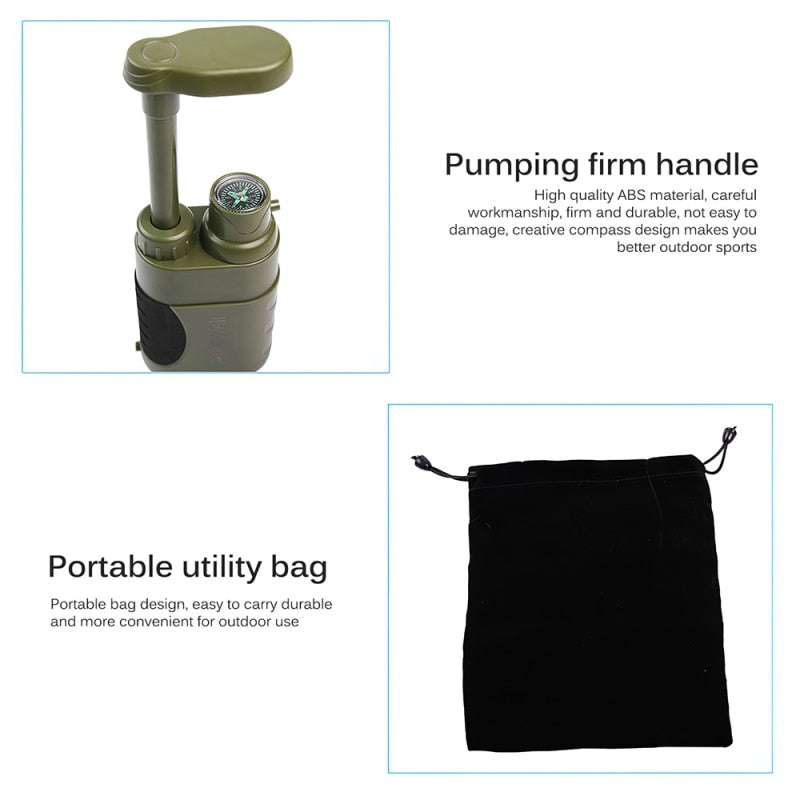 Outdoor Water Filter Camping Survival Tool | Bowlift