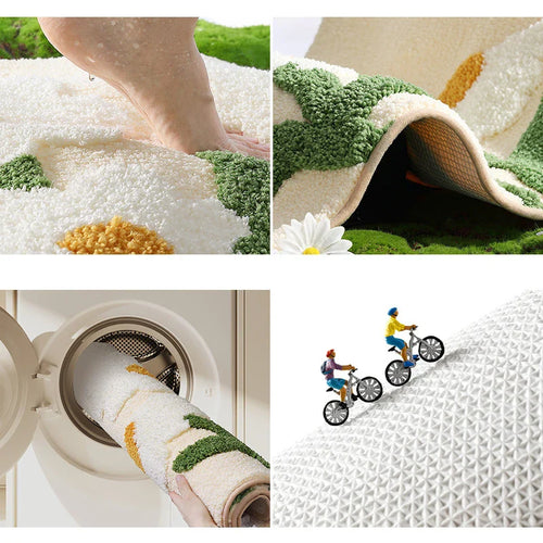 Flower Garden Bath Mat | Bowlift