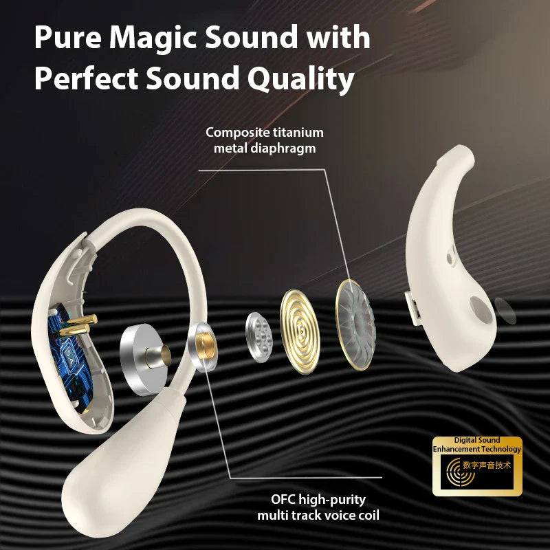 BowLift | Bone Conduction Bluetooth Touch Control Earbuds