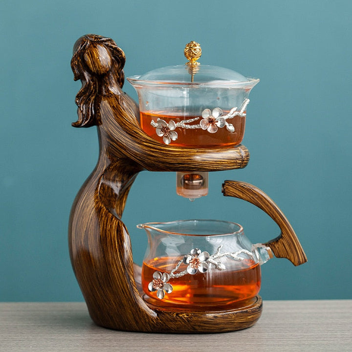 BowLift | Dreamy Mermaid Wooden Teapot