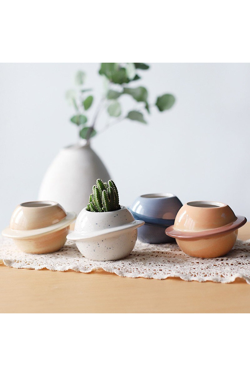 Motif ceramic pot for succulents | Bowlift