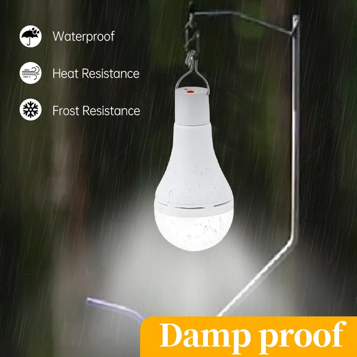 BowLift | SolaGlow LED Solar Camping Light | Waterproof & Rechargeable | With USB & Solar Power | For Tent, Garden & Emergencies
