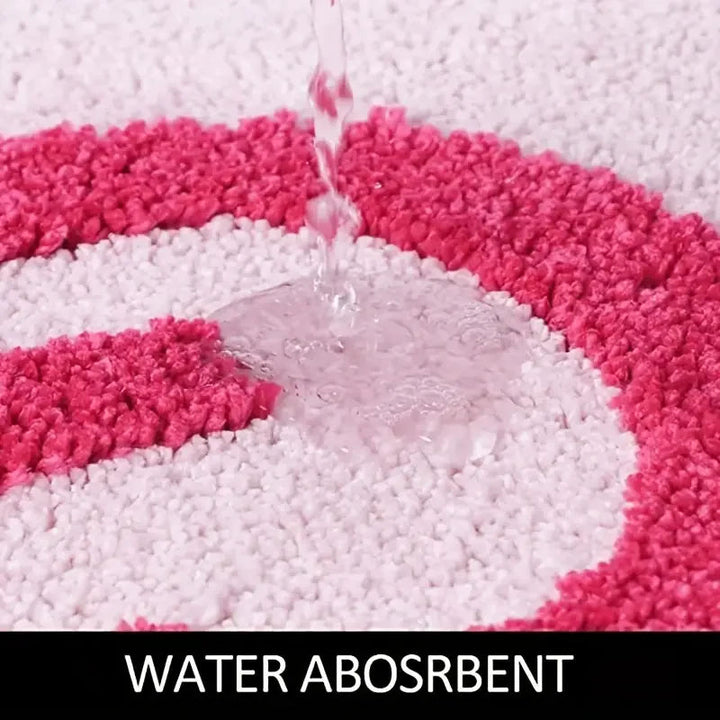Tufted design carpet "Get Naked" Pink 80×50 cm | Bowlift