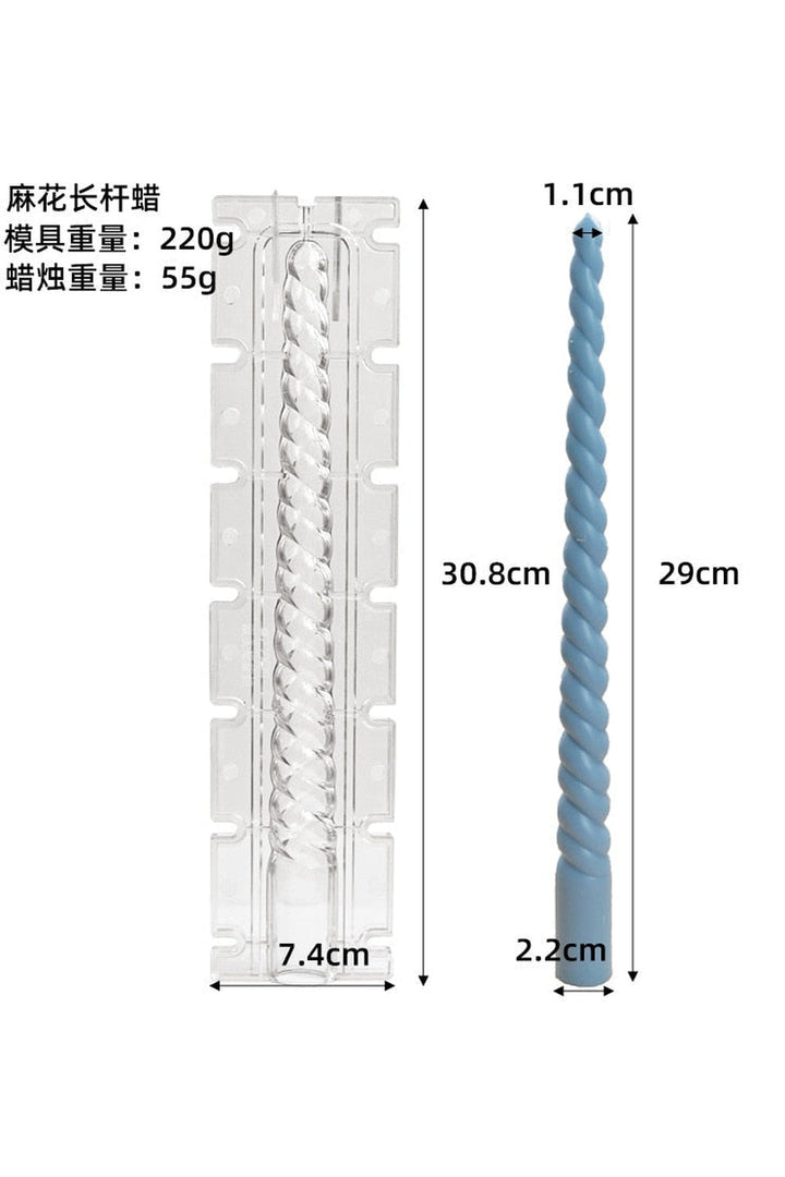 striped column candle shape | Bowlift