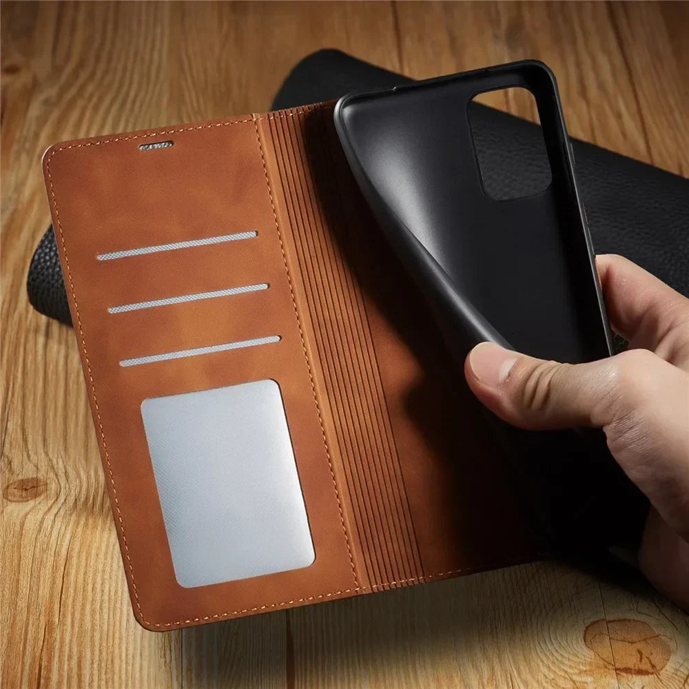 BowLift | Samsung Case: Magnetic Leather Bag for Stylish Protection