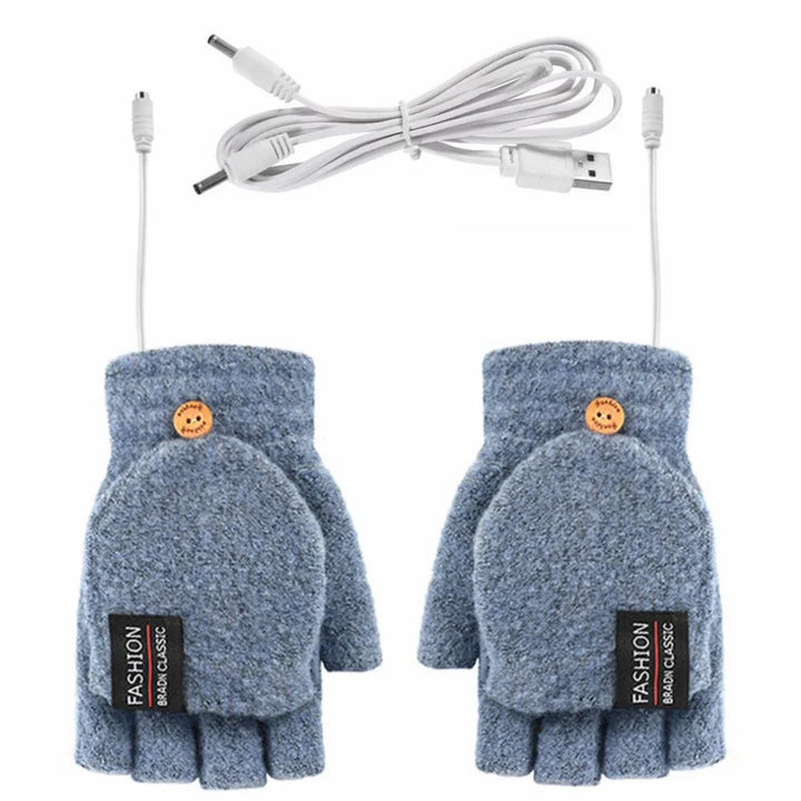 BowLift | ThermoLoom USB heating gloves | 3 heat levels | Soft knit material | Unisex one size