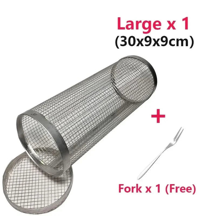 BowLift | GrillEnjoy 360° – Rotating BBQ basket for campfire & grill