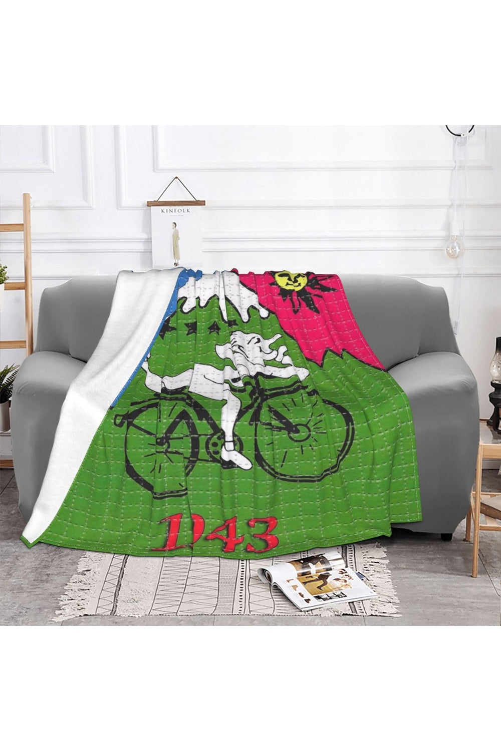 Hoffman Bicycle Day Throw Blanket | Bowlift