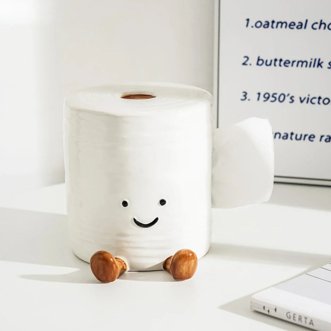 Smiley Toilet Paper Tissue Box | Bowlift