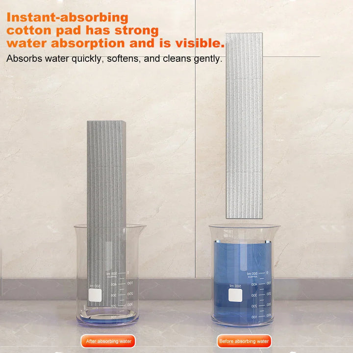 Scratch-Safe Compact Dual Texture Sponge Mop | Bowlift