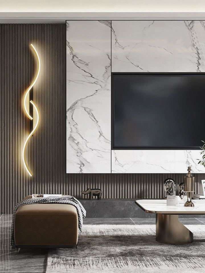 BowLift | GlowCraft – Contemporary LED Wall Light with Artistic Design