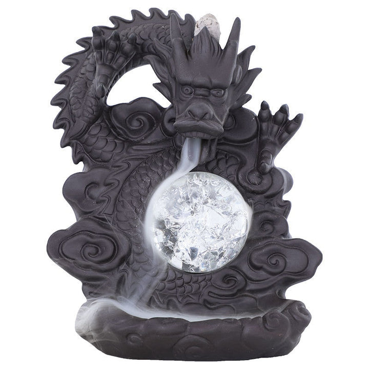 Mystic Dragon Lucky Clay Waterfall Burner | Bowlift