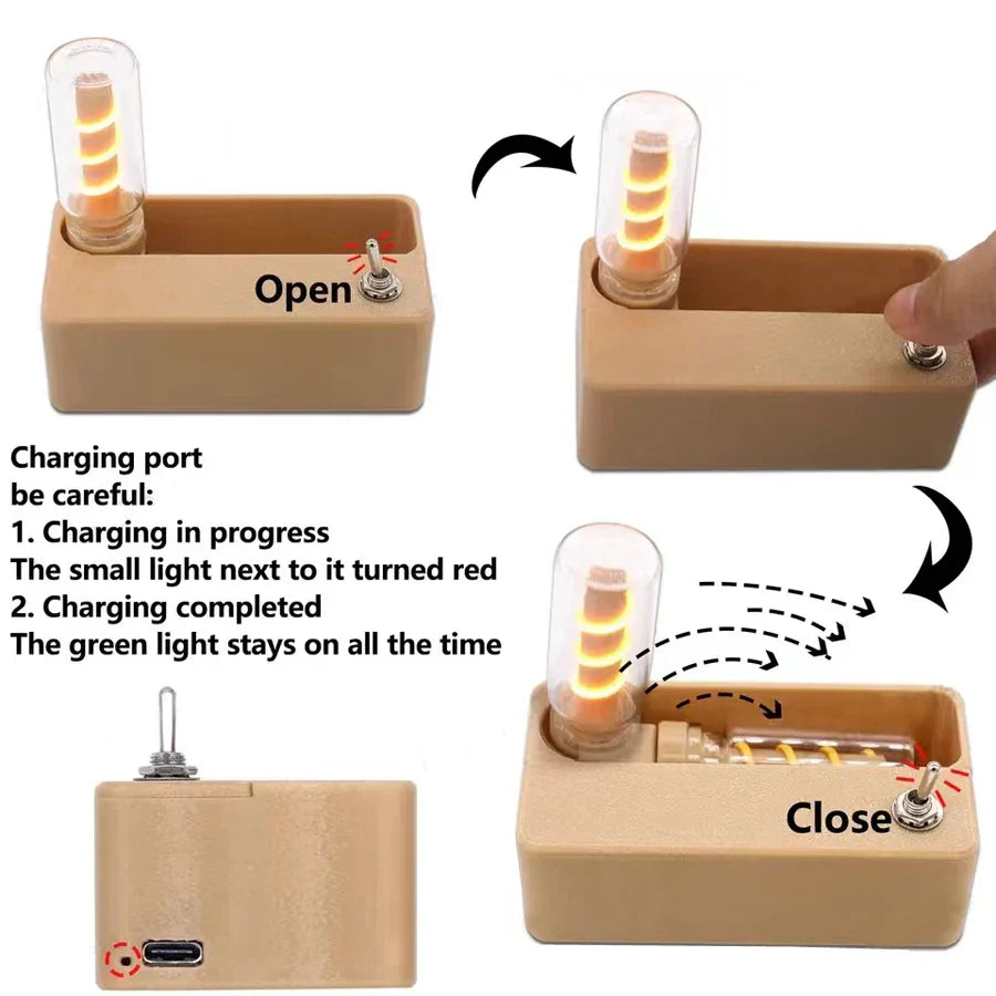 BowLift | Mechanical Flip Rechargeable Night Lamp