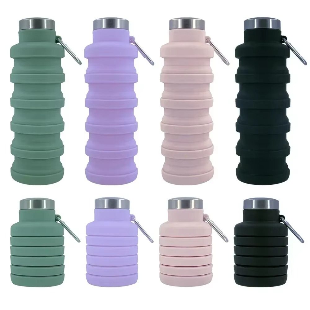 BowLift | Collapsible Silicone Water Bottle – Portable Folding Travel & Sports Bottle Cup