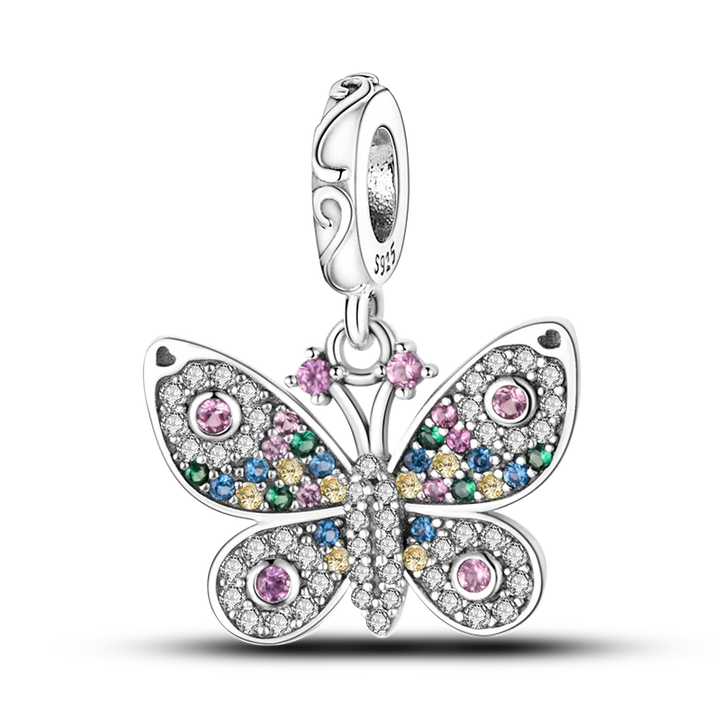 BowLift | 925 Silver Golden Leopard Charms Beads Colorful Chameleon Rhinoceros Lion Scarab Cat Pendant Compatible with Original Pandora Bracelet Jewelry