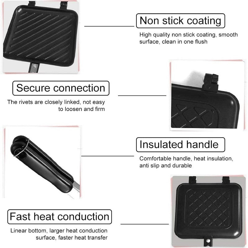 BowLift | Double Sided Non-Stick Sandwich Maker Pan