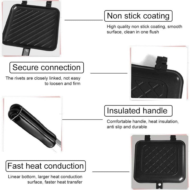 BowLift | Double Sided Non-Stick Sandwich Maker Pan