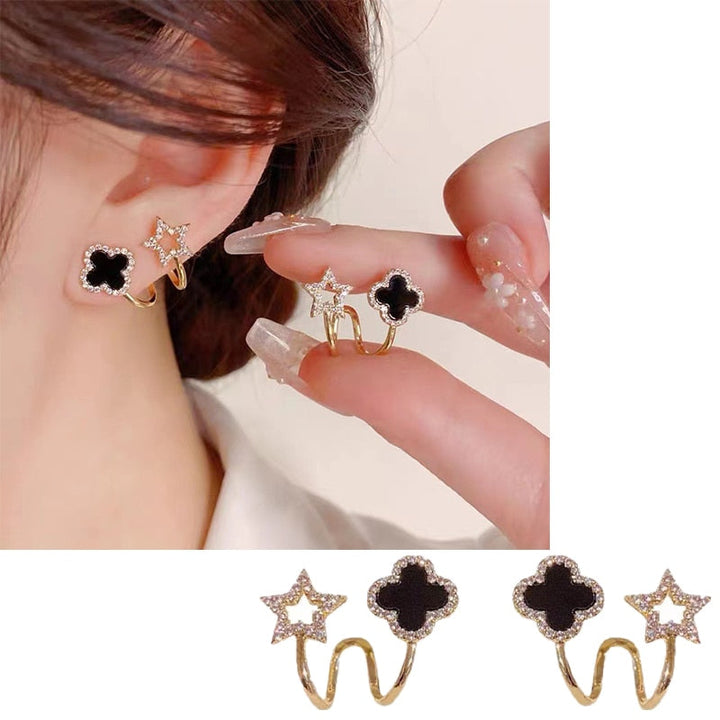 BowLift | Lucky Charm Four-Leaf Clover Chic Earrings