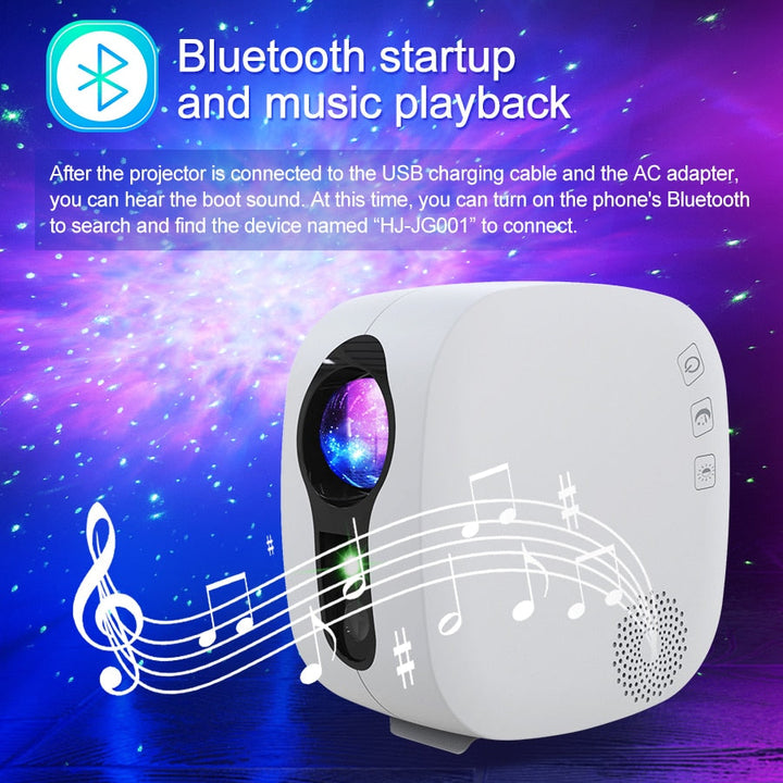 Galaxy Glow Rotating Starry Sky Projector | Bowlift