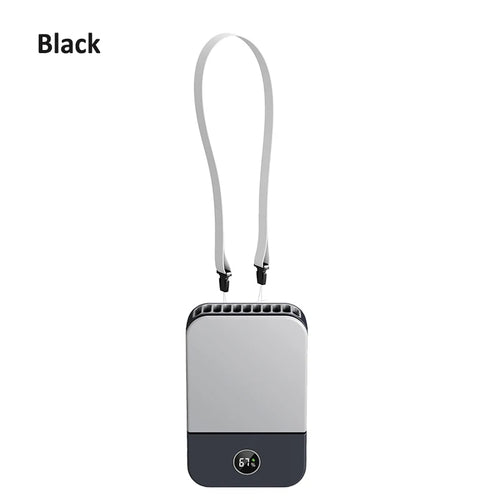 BowLift | Ventixo AirGo Portable Mini Fan | 3-in-1 Neck & Waist Fan | 3 Speeds | Bladeless Design | USB-C Charging Function | 2000 mAh Battery