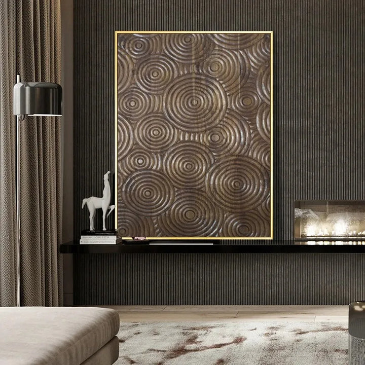 Natural Abstract Wood Tree Rings Wall Art Fine Art Canvas Prints Pictures For Living Room Dining Room Home Office Art Decor | Bowlift