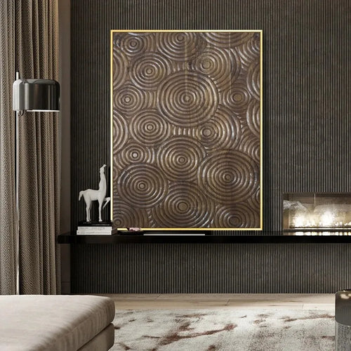 Natural Abstract Wood Tree Rings Wall Art Fine Art Canvas Prints Pictures For Living Room Dining Room Home Office Art Decor | Bowlift