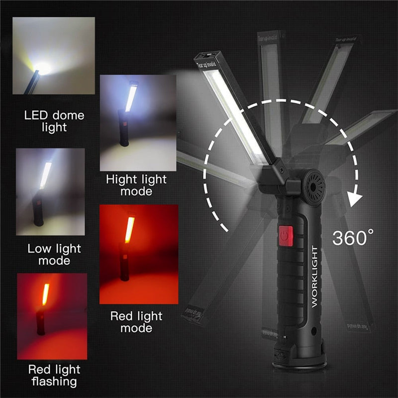BowLift | Folding Magnetic Rechargeable Flashlight