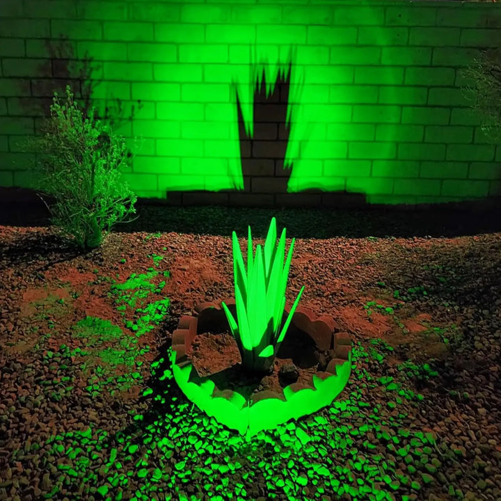 BowLift | Solar Garden Spotlight LumiRay Set 4 | IP65 Waterproof | Automatic Twilight Sensor | LED Landscape Lighting