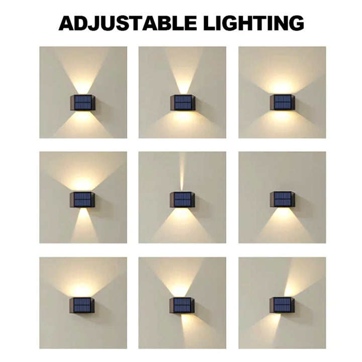 BowLift | Solar Wall Light SolaraBeam Flex | Warm White | IP65 Waterproof | Adjustable Light Angle